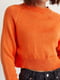 В'язаний помаранчевий джемпер з рукавами-реглан | 6805921 | фото 2