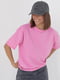 Однотонна рожева футболка в стилі oversize | 6806064 | фото 7