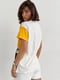 Жовта футболка з принтом “Дівчина з кавою” | 6806116 | фото 2