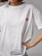 Трикотажна біла футболка з вишитим серцем | 6806163 | фото 4