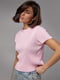 Рожева футболка з плісуванням | 6806190 | фото 4