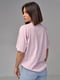 Бавовняна рожева футболка з принтом ведмежа | 6806204 | фото 2