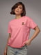 Рожева футболка з вишитим ведмедиком | 6806235 | фото 6