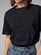 Чорна футболка з опуклим принтом “Ведмежа” | 6806245 | фото 4