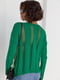 В'язаний светр з рваним декором зелений | 6806499 | фото 2