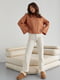 Однотонний коричневий светр з розширеними рукавами | 6806507 | фото 3