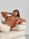 Однотонний коричневий светр з розширеними рукавами | 6806507 | фото 5