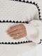 В'язаний светр з орнаментом кремовий | 6806522 | фото 4