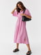 Сукня міді з верхом на запах рожева | 6806635 | фото 4