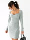 Коротка сукня по фігурі з оригінальним сірим ліфом | 6806652 | фото 4