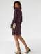 Коротка сукня з квітковим принтом фіолетова | 6806669 | фото 2