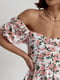 Літня сукня міні з драпіруванням спереду рожева | 6806693 | фото 2