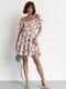 Літня сукня міні з драпіруванням спереду рожева | 6806693 | фото 6