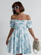 Літня сукня міні з драпіруванням спереду | 6806728 | фото 2