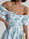 Літня сукня міні з драпіруванням спереду | 6806728 | фото 3