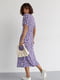 Сукня фіолетова з квітковим принтом | 6806743 | фото 2
