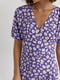 Сукня фіолетова з квітковим принтом | 6806743 | фото 4