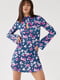 Сукня міні розширеного силуету з квітковим принтом | 6806745 | фото 2