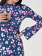 Сукня міні розширеного силуету з квітковим принтом | 6806745 | фото 6
