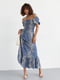 Літня сукня максі з еластичним верхом синя | 6806749 | фото 5