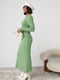 В'язана сукня oversize у широкий рубчик зелена | 6806766 | фото 9