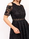 Стильна сукня з відкритим плічком чорна | 6806775 | фото 4