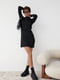 Базова сукня міні в рубчик чорна | 6806787 | фото 6