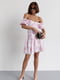 Літня сукня міні з драпіруванням спереду молочна | 6806794 | фото 5