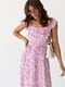 Літня сукня з рукавами-крильцями рожева | 6806815 | фото 2