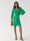 Сукня-кімоно на запах із поясом зелена | 6806824 | фото 6