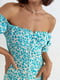 Літня бырюзова сукня на гудзиках і з відкритими плечима | 6806825 | фото 3