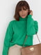 Зелений трикотажний светр | 6806898 | фото 5