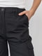 Чорні штани-карго в стилі кежуал | 6806968 | фото 4