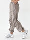 Широкі сірі штани-карго з плащової тканини | 6806993 | фото 5