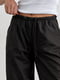 Чорні широкі штани-карго з плащової тканини | 6807022 | фото 4