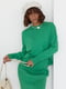 В'язаний зелений костюм: джемпер та спідниця-олівець | 6807063 | фото 2