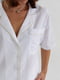 Літній костюм молочного кольору із шортами на зав'язках та сорочкою | 6807082 | фото 2