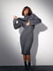 Костюм: сукня в рубчик та светр із рваним декором | 6807098 | фото 8