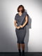Костюм: сукня в рубчик та светр із рваним декором | 6807098 | фото 9