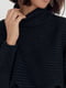 В'язаний чорний костюм: спідниця і светр “летюча миша” | 6807114 | фото 2