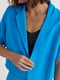 Літній блакитний костюм: жакет та шорти | 6807174 | фото 3