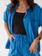 Літній костюм синій: шорти та сорочка | 6807188 | фото 3