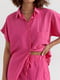 Рожевий літній костюм: шорти та сорочка | 6807197 | фото 2
