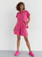 Рожевий літній костюм: шорти та сорочка | 6807197 | фото 5
