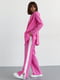 Рожевий костюм в стилі кежуал: жакет та штани з високою талією | 6807215 | фото 5
