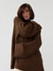 Темно-коричневий трикотажний светр oversize в рубчик | 6807222 | фото 7