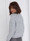 Світло-сірий трикотажний светр з рукавами-регланами | 6807256 | фото 2