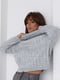 Світло-сірий трикотажний светр з рукавами-регланами | 6807256 | фото 5