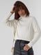 Трикотажний бежевий светр з рукавами-регланами | 6807266 | фото 4
