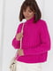 Трикотажний светр з рукавами-регланами кольору фуксія | 6807286 | фото 2